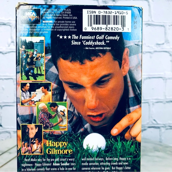 Happy Gilmore Starting Adam Sandler Vintage 1996 VHS Movie - Picture 4 of 5